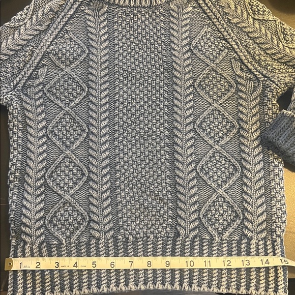 LL Bean Signature Cotton Fisherman Sweater - Picture 7 of 8